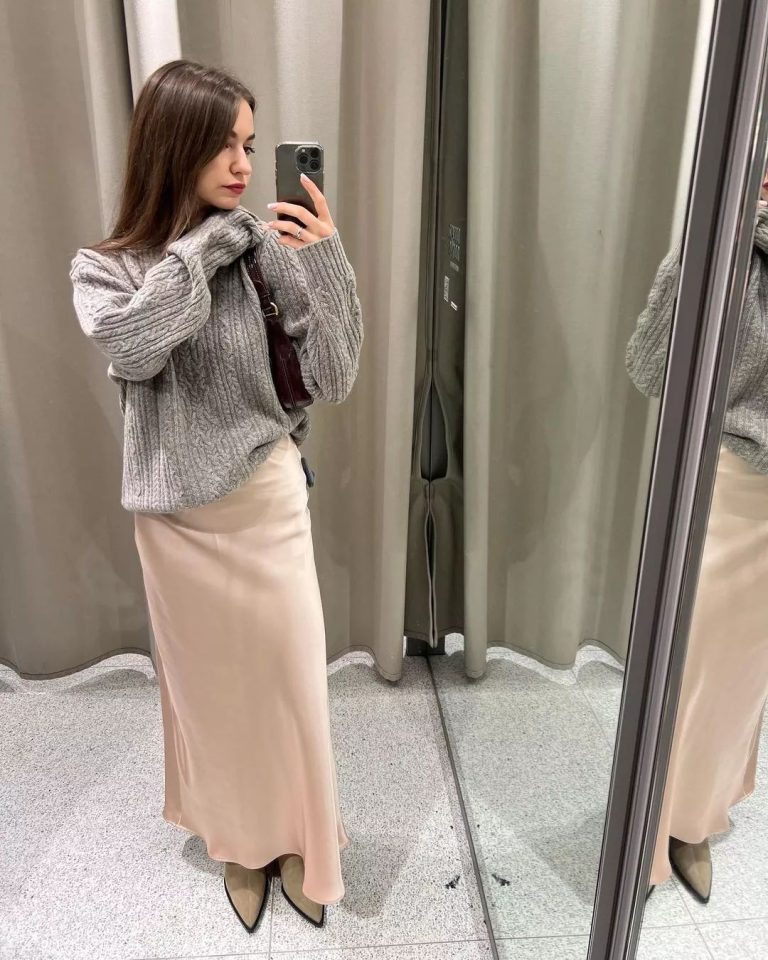 Neutral lounge look with tall amazon track pants